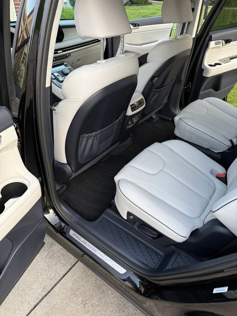 Clean leather vehicle interior after Imperial Detailing